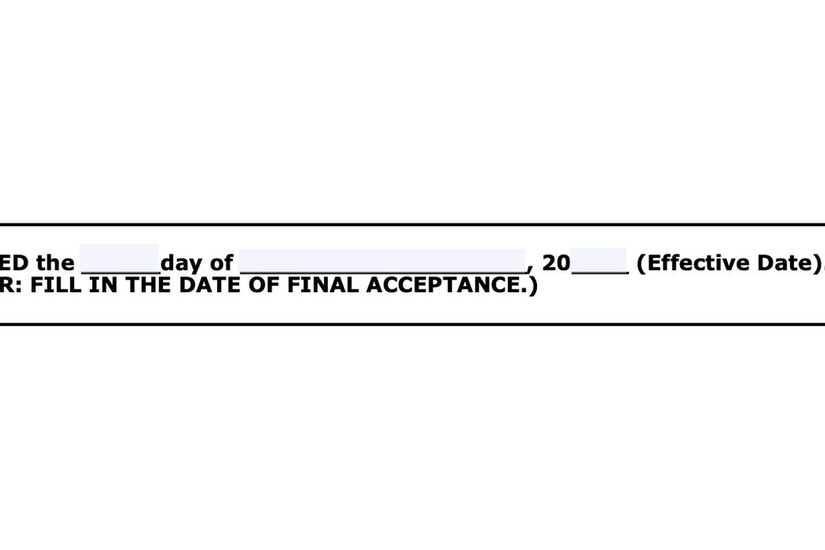 TREC 1-4 Family - Effective Date
